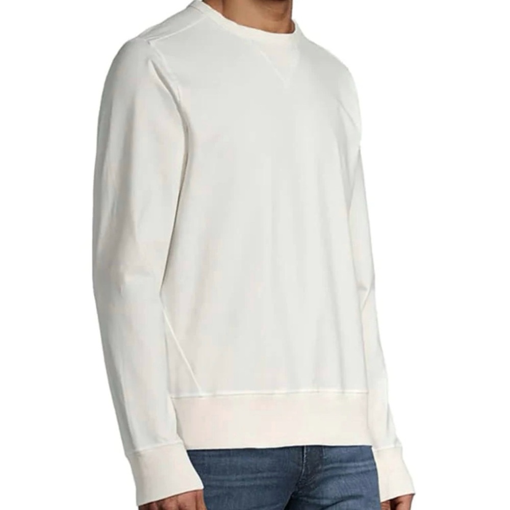 Good Man Brand White Flex Pro Victory Crew Sweatshirt Size Medium